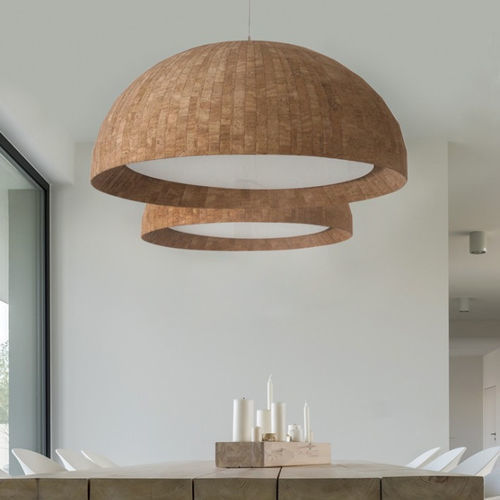 吊灯 - CHAMPAGNE - FLAM ET LUCE LUMINAIRES - 软木 / 现代风格 / 无线型