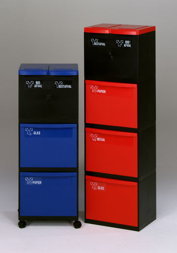 公共垃圾桶 - 90200-QUATRO.595-R - Engels - 垃圾分类 / 塑料 / 现代风格