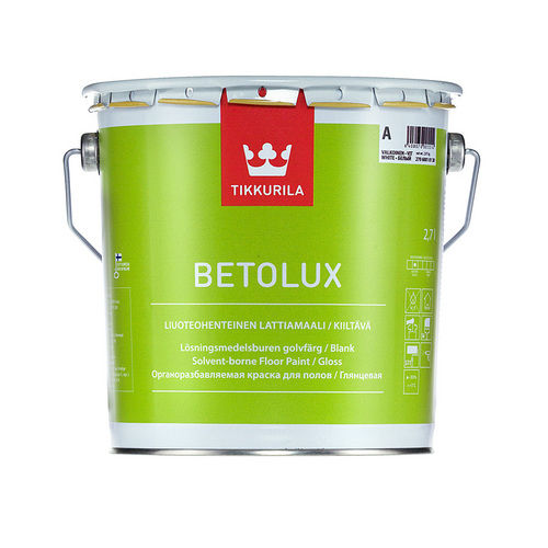 烷基油漆 - BETOLUX - TIKKURILA - 装饰 / 内部或室内 / 用于地面