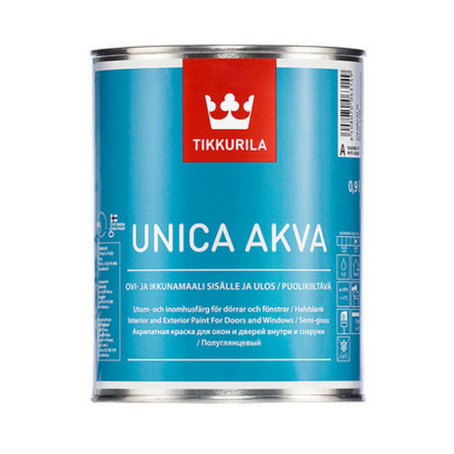 防护漆 - UNICA AKVA - TIKKURILA - 户外 / 内部或室内 / 用于窗户