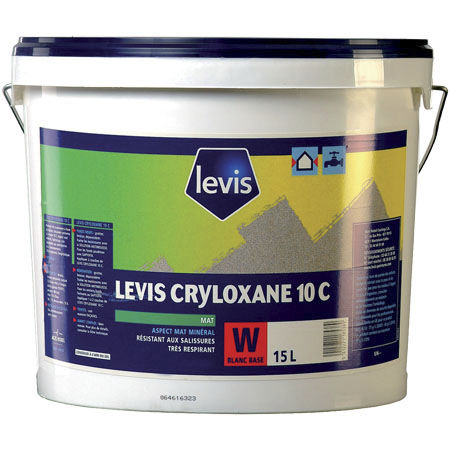 装饰油漆 - CRYLOXANE 10C - LEVIS - 外墙 / 哑光 / 微孔