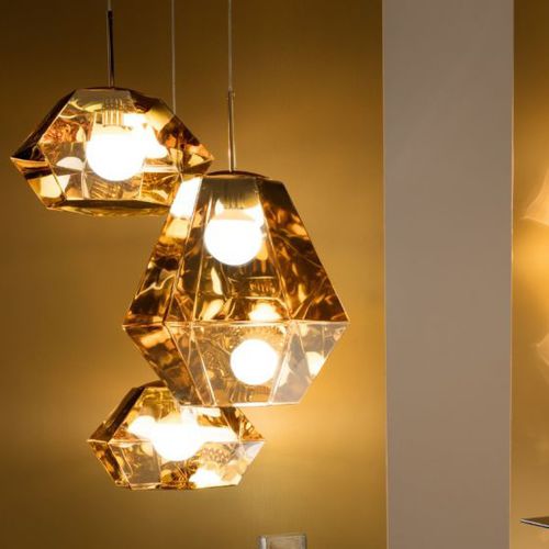 吊灯 - CUT : CUSP02GOEU/CUSP01GOEU - Tom Dixon - 聚碳酸酯 / 现代风格 / 有线