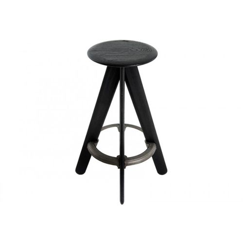 现代风格吧台凳 - SLAB : WOS01BL/WOS01NA - Tom Dixon - 栎木 / 商用 / Tom Dixon 设计
