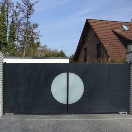 平开大门 - MAPO - ZABAG Security Engineering GmbH - 电镀钢 / 带栏杆 / 平板