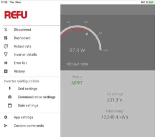 监控软件 - REFUSET : DESKTOP - Refusol - 用于光伏设备