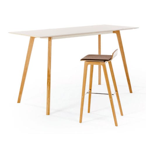 现代风格办公桌 - TABLE.H - König Neurath - 实木 / 四脚 / 高度可调节