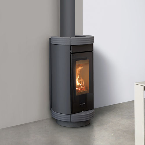 木材采暖炉 - DORICA METALCOLOR - THERMOROSSI - 5 kW...10 kW / 10 kW...20 kW / 落地式