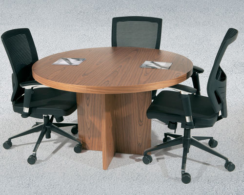 现代风格会议室桌 - AKZO  - SOLENNE OFFICE FURNITURE - 木质 / 圆形 / 专业