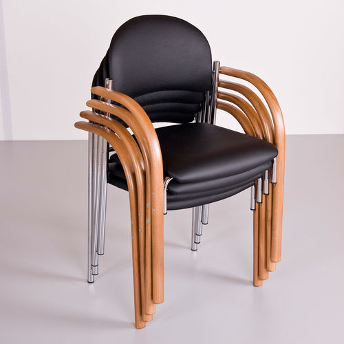 现代风格会议椅 - BIBIANA - KODRETA furniture, s.r.o. - 室内 / 皮质 / 实木