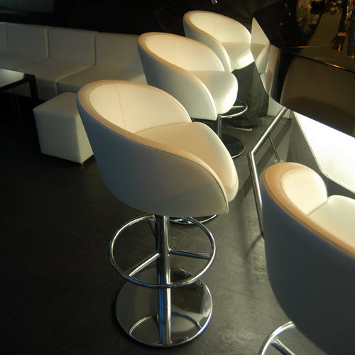 现代吧椅 - MISHA - KODRETA furniture, s.r.o. - 室内 / 金属 / 皮质