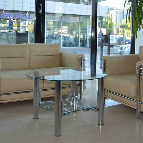 现代风格茶几 - TOBI - KODRETA furniture, s.r.o. - 玻璃 / 金属桌脚 / 长方形