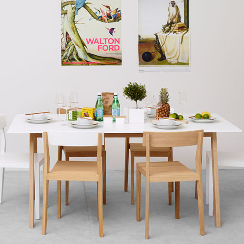 现代风格餐桌 - ANGLE - A 2 designers - MDF / 彩绘木材 / 层压材料