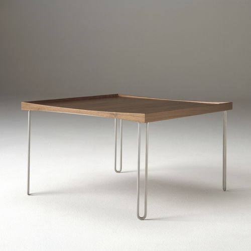 北欧风格茶几 - TRAY  - House of Finn Juhl – Onecollection - 实木 / 层压材料 / 磨砂不锈钢