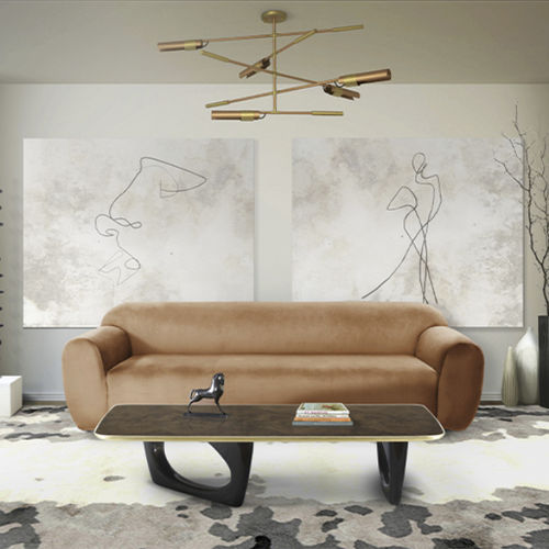 现代风格茶几 - SHERWOOD - BRABBU DESIGN FORCES - 胡桃木 / 木制贴皮 / 漆木桌脚