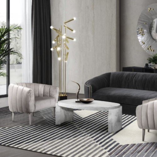 现代风格茶几 - TACCA  - BRABBU DESIGN FORCES - 大理石 / 大理石底座桌脚 / 椭圆