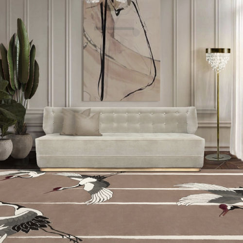 现代风格地毯 - Heron - BRABBU DESIGN FORCES - 动物图案 / 丝绸 / 长方形