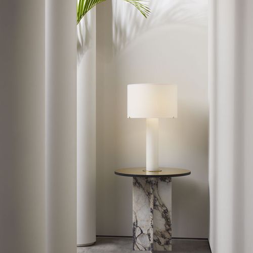 台灯 - IMPERIAL LINEN - cto lighting - 乳白玻璃 / 亚麻 / 现代风格