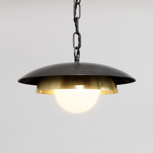 吊灯 - CARAPACE - cto lighting - 金属 / 乳白玻璃 / 现代风格