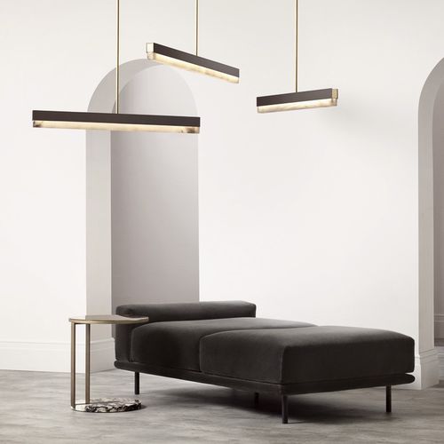 吊灯 - ARTÉS - cto lighting - 黄铜 / 蜡石 / 现代风格