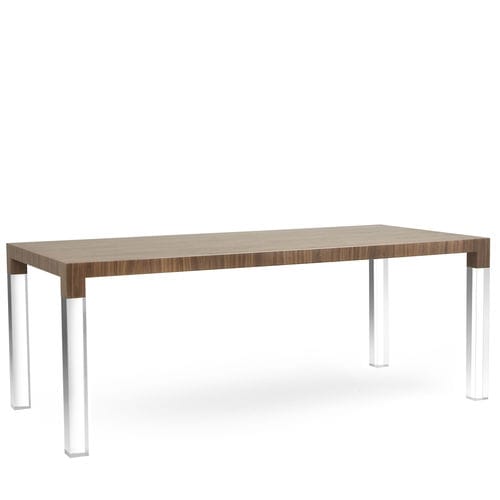 现代风格桌 - MIES - Kubikoff - 木质 / Plexiglas®宝克力 / 长方形