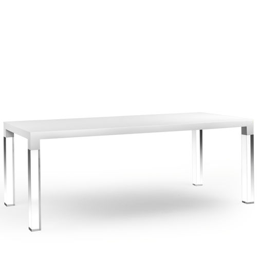现代风格桌 - MIES - Kubikoff - 木质 / Plexiglas®宝克力 / 长方形