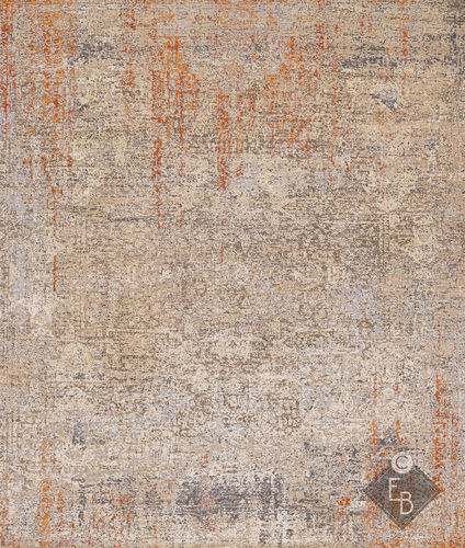现代风格地毯 - ZOYA ORANGE BEIGE - Edition Bougainville - 图案 / 羊毛 / 丝绸