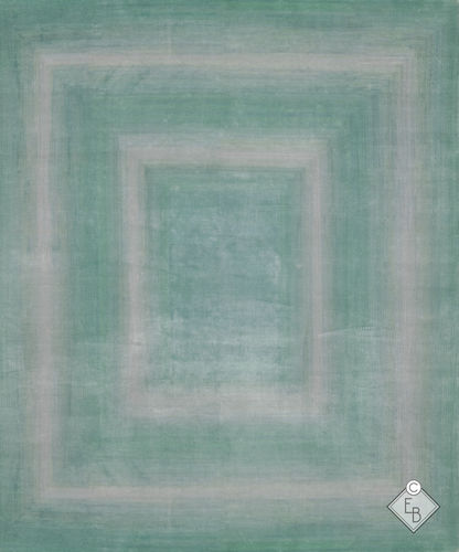 丝绸地毯 - RAINBOW GROOVE TURQUOISE - Edition Bougainville - 现代风格 / 几何图案 / PET