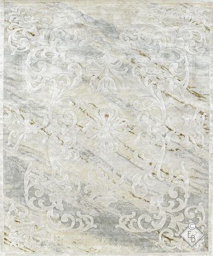 丝绸地毯 - BOYCEAU MARBLE BRASS - Edition Bougainville - 传统风格 / 图案 / 麻纤维