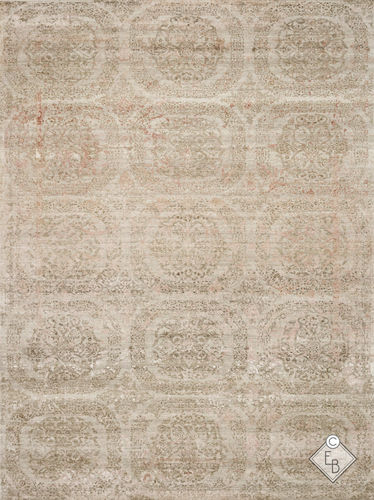 现代风格地毯 - GOLNAZ IVORY BEIGE - Edition Bougainville - 图案 / 羊毛 / 丝绸