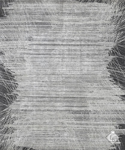 现代风格地毯 - Mauna Loa Graphite - Edition Bougainville - 图案 / 竹纤维 / 羊毛