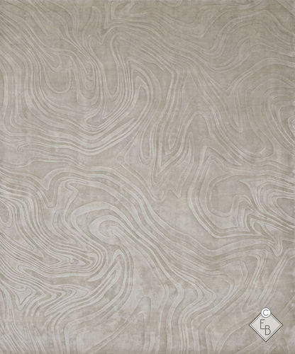 现代风格地毯 - LEITH BEIGE - Edition Bougainville - 图案 / 丝绸 / 长方形