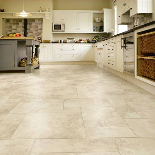 PVC地板 - ART SELECT : LM03 ALDERNEY LIMESTONE - KARNDEAN - 住宅 / 方砖 / 条形
