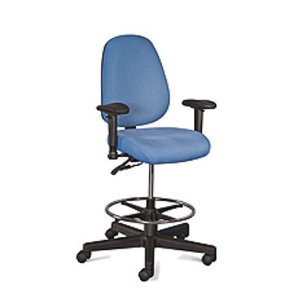 聚丙烯办公室凳子 - CUE® 3  - American Seating - 滑轮 / 高度可调节 / 人体工学