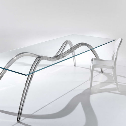 原创设计餐桌 - SPIDER SKELETON - LIMITED EDITION OF 15 - Barberini & Gunnell - 玻璃 / 不锈钢 / 长方形