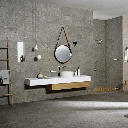 陶土瓷砖 - MYSTONE GRIS FLEURY - MARAZZI - 哑光 / 天然饰面 / 室内