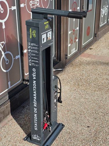 电镀钢自行车维修站 - RÉNOV'ÉLO - CITYNOX - 不锈钢 / 带充气泵 / 公共空间