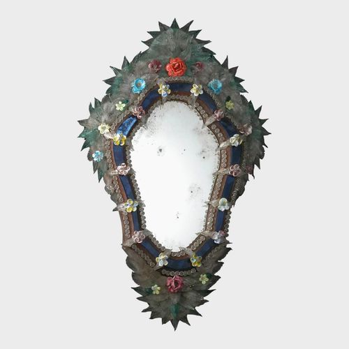 壁挂镜子 - ARAGONA - Sogni di Cristallo - 威尼斯风格 / 威尼斯彩色玻璃 / 彩色