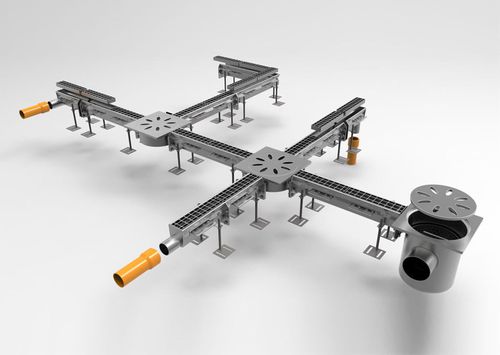 带网格排水槽 - M60 - fratelli malin srl - 不锈钢 / 用于公共空间 / 人流量较小