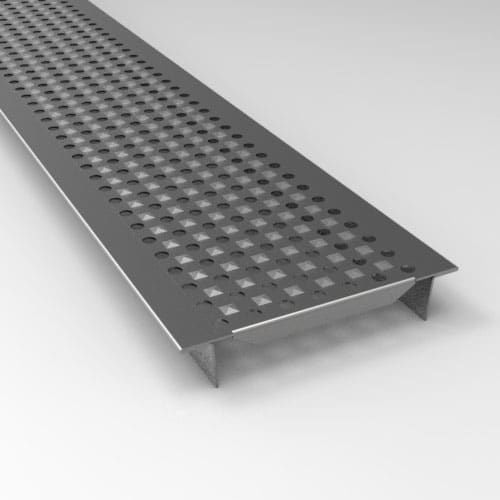 不锈钢排水沟栅 - PERFORATED STAMPED - fratelli malin srl - 用于公共空间 / 工业用途