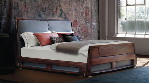 双人床 - LV 01 - Savoir Beds - 现代风格 / 布艺 / 乌木