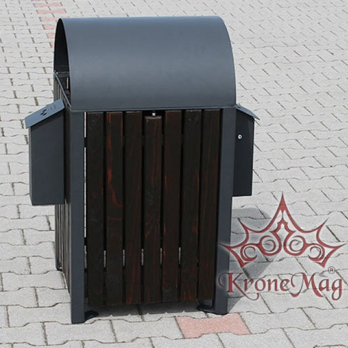 金属垃圾桶 - URBAN 9.2S - KRONEMAG MILLENIUM srl - 木质 / 户外 / 公共空间
