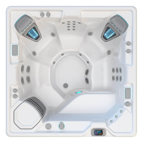 地上水疗浴缸 - VANGUARD™ - HotSpring® Spas - 正方形 / 6人座 / 丙烯塑料