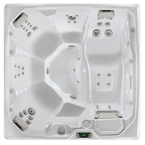 地上水疗浴缸 - FLAIR™ - HotSpring® Spas - 正方形 / 6人座 / 丙烯塑料