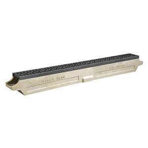 带网格排水槽 - V100G - ACO Building Drainage - 树脂混凝土 / 铁 / 用于铁路