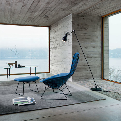 现代风格扶手椅 - BERTOIA  - Knoll international - 布料 / 铬钢 / 金属丝