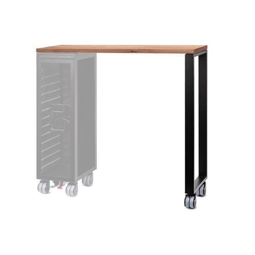 现代风格高脚桌 - HIGHTABLE_BY JANUA_ NATURAL - bordbar design GmbH - 栎木 / 阳极氧化铝桌脚 / 长方形
