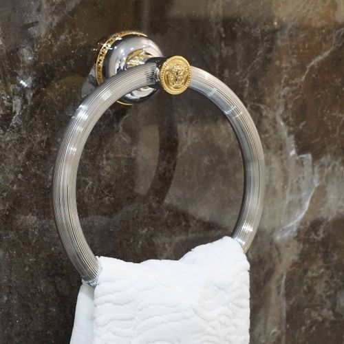 环形毛巾架 - G6810046 - Versace Ceramics - 壁挂 / 金属 / 塑料