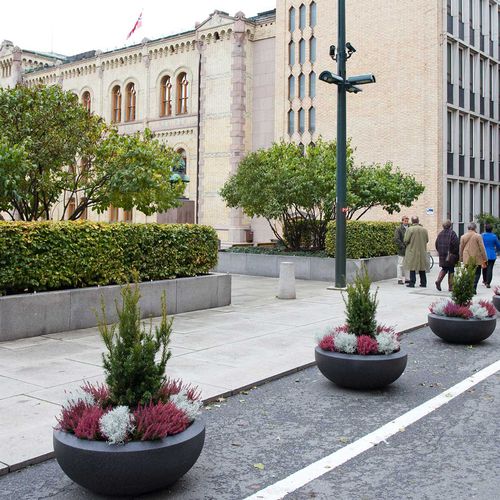 混凝土花坛 / 玻璃纤维 / 圆形 / 现代风格