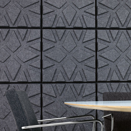 壁挂隔音板 - SOUNDWAVE® GEO - OFFECCT - 毛毡 / 方形 / 有色