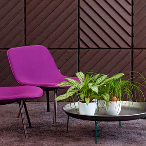 壁挂隔音板 - SOUNDWAVE® STRIPES - OFFECCT - 聚酯纤维 / 方形 / 有色